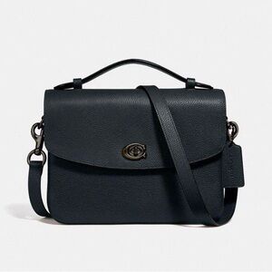 Coach Cassie Elegant Black Crossbody Bag Dark Pine Green